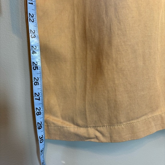 NWT Madewell sz 8 The Harlow Wide Leg Pleated Pant Linen Blend Trouser Khaki Tan - Picture 8 of 8